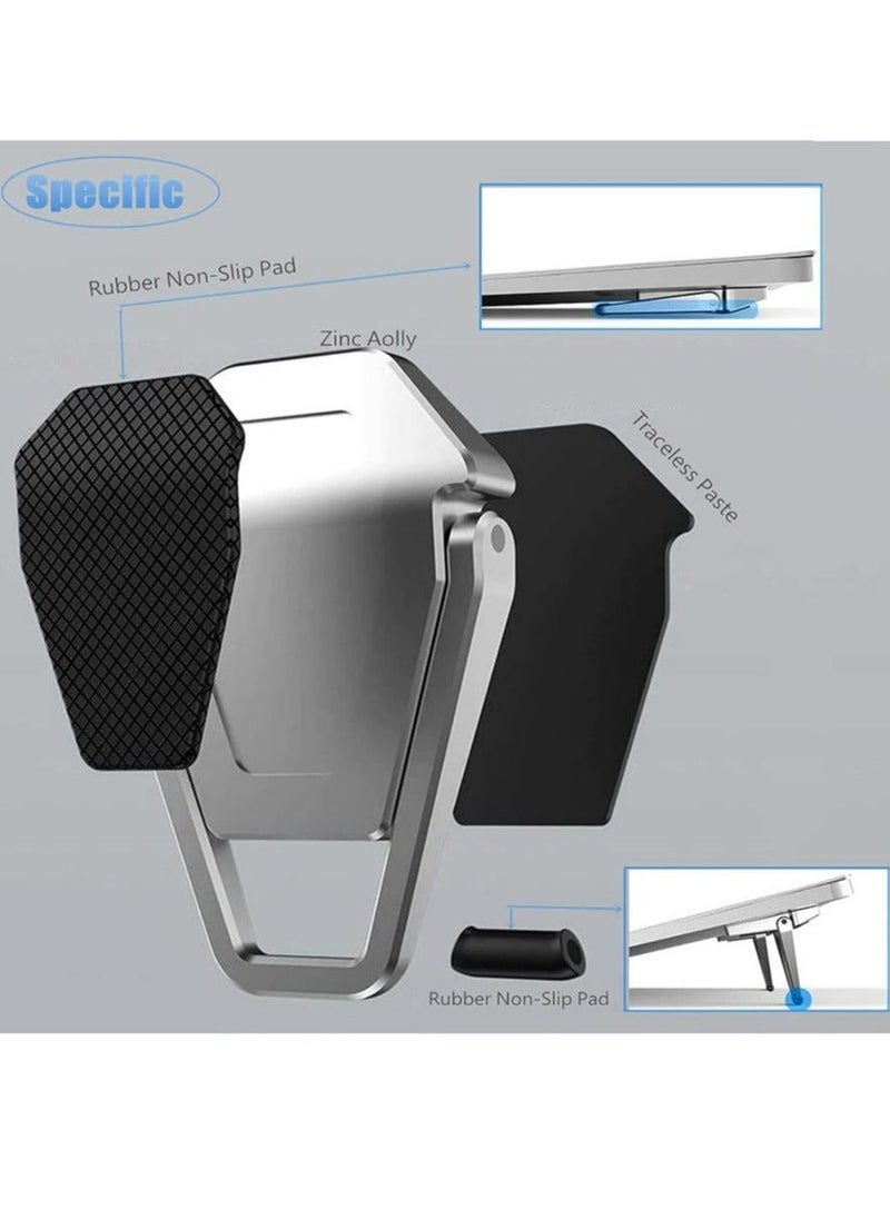 2-Pack Portable Invisible Laptop StandMini Alu minum Cooling Pad,Computer Keyboard Mount Kickstand,Ergonomic Lightweight Laptop Desk Stand for MacBook Pro/Air, Lenovo,12-17 Inches - Image 3
