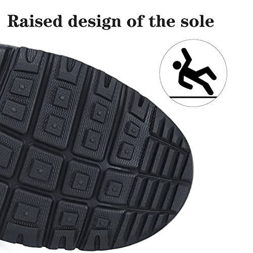 LUDEY Tactical Boots for Men Lightweight Military Combat Boots Waterproof Comfortable for Work & Security Black 10.5US - Image 4