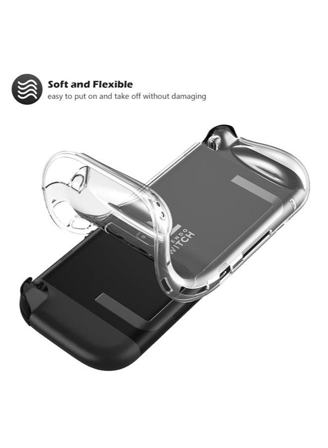 KENSUO Protective Case for Nintendo Switch 2, Clear Cover Protector Switch 2 Accessories, Anti-Scratch, Shock-Absorption, Ergonomic Grip Design, Easy to Install -Clear - Image 5