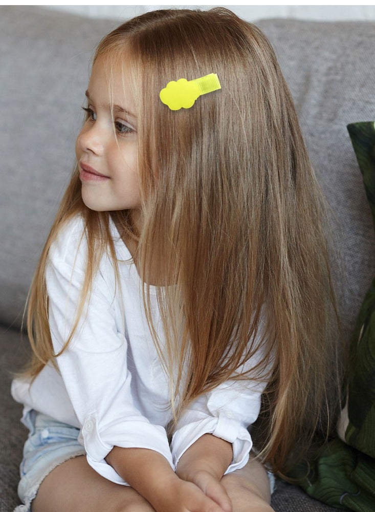 MARGOUN 4 Packs For Hair Clips Cloud Ornaments Colourful Flatback Polymer Cloud Clips - Image 2