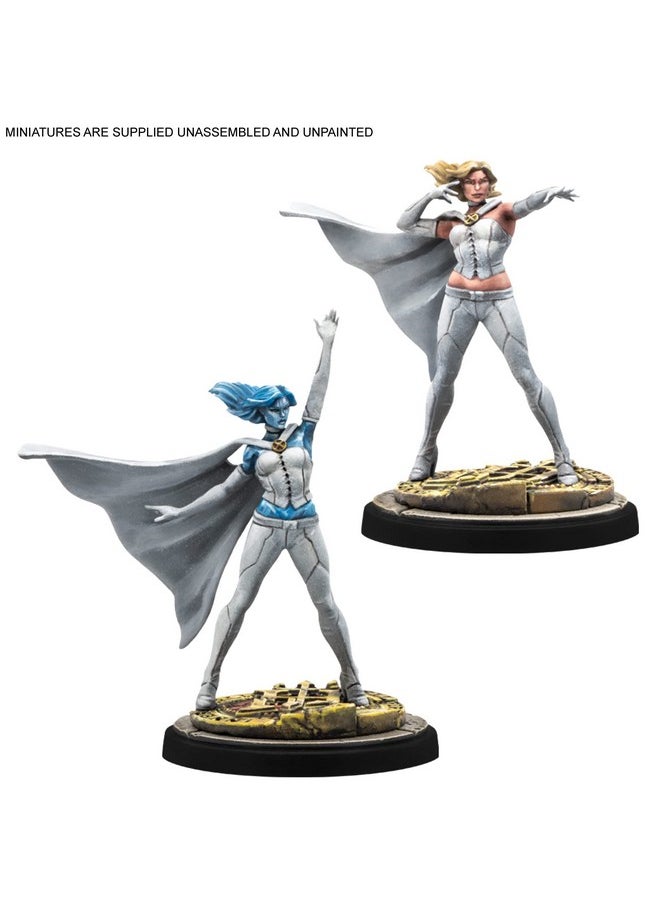 Atomic Mass Games Marvel Crisis Protocol Emma Frost And Psylocke Character Pack Psychic Mutants Unleashed Tabletop Superhero Game Ages 14+ 2 Players 90 Minute Playtime Made  - Image 2