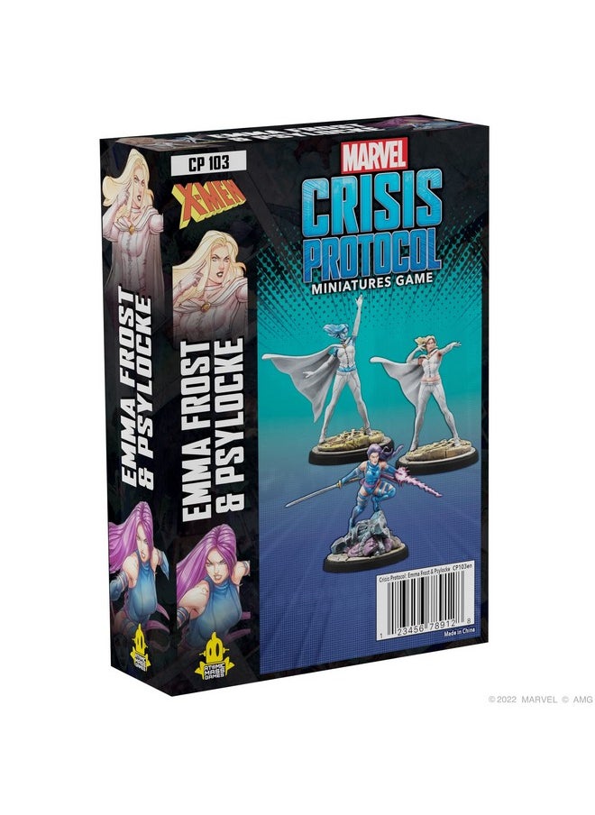 Atomic Mass Games Marvel Crisis Protocol Emma Frost And Psylocke Character Pack Psychic Mutants Unleashed Tabletop Superhero Game Ages 14+ 2 Players 90 Minute Playtime Made  - Image 1