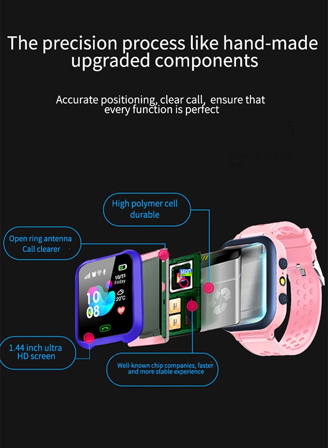 Arabest Kids Smartwatch,Fitness Tracker with Heart Rate Sleep Monitor for Android iPhone,19 Sport Modes,IP68 Water Resistant,Video Calling Design,Gift for Teens 6+(Pink)  - Image 3