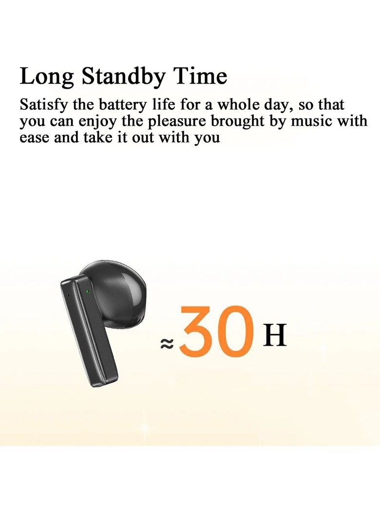 Awei - T87 Mini TWS Bluetooth Earbuds Bluetooth 5.3 Earbuds Waterproof Sport Earphones Touch Control Earbuds Stereo Bluetooth Headset Type-C Charging Earbuds Long Battery Life Earphones White - Image 1