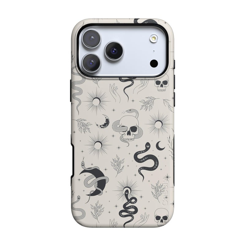 Casely iPhone 17 Pro Max Case | No Further Explanation | Snakes & Skulls | Bold Protective Design | Compatible with MagSafe - Image 1