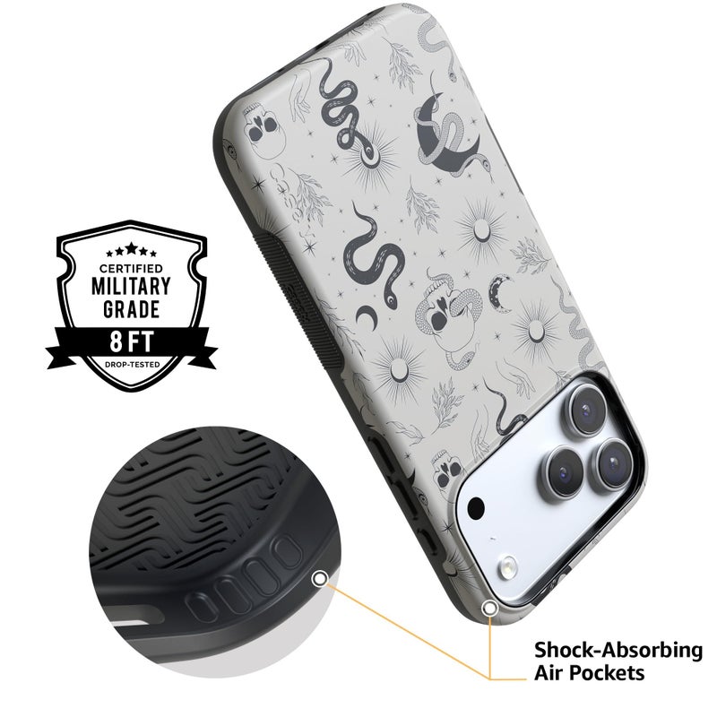 Casely iPhone 17 Pro Max Case | No Further Explanation | Snakes & Skulls | Bold Protective Design | Compatible with MagSafe - Image 4
