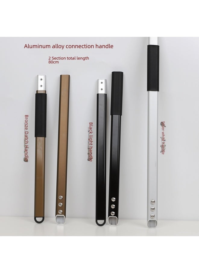 Generic - Daily Use Kitchen Utensils/pizza Shovel/pizza Shovel Stainless Steel Pizza Cutter Handle For Easy Slicing Serving-Specifications:35cm Square Anode Punching Shovel +80cm Connecting Alloy Handle With Carton - Image 1