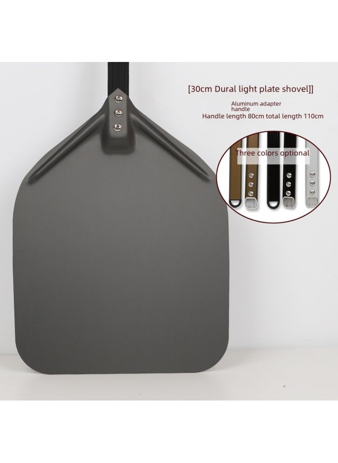 Generic - Daily Use Kitchen Utensils/pizza Shovel/pizza Shovel Stainless Steel Pizza Cutter Handle For Easy Slicing Serving-Specifications:35cm Square Anode Punching Shovel +80cm Connecting Alloy Handle With Carton - Image 1