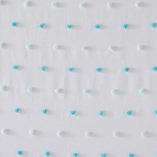 SKL Home Colorful Dot Fabric Shower Curtain, Aqua 72"x72" - Image 3