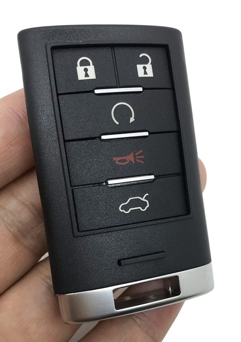 vurbemes 5 Buttons Replacement Key Fob Cover Case fit for 2008-2013 Cadillac STS CTS Keyless Entry Smart Remote Key Fob Shell - Image 3
