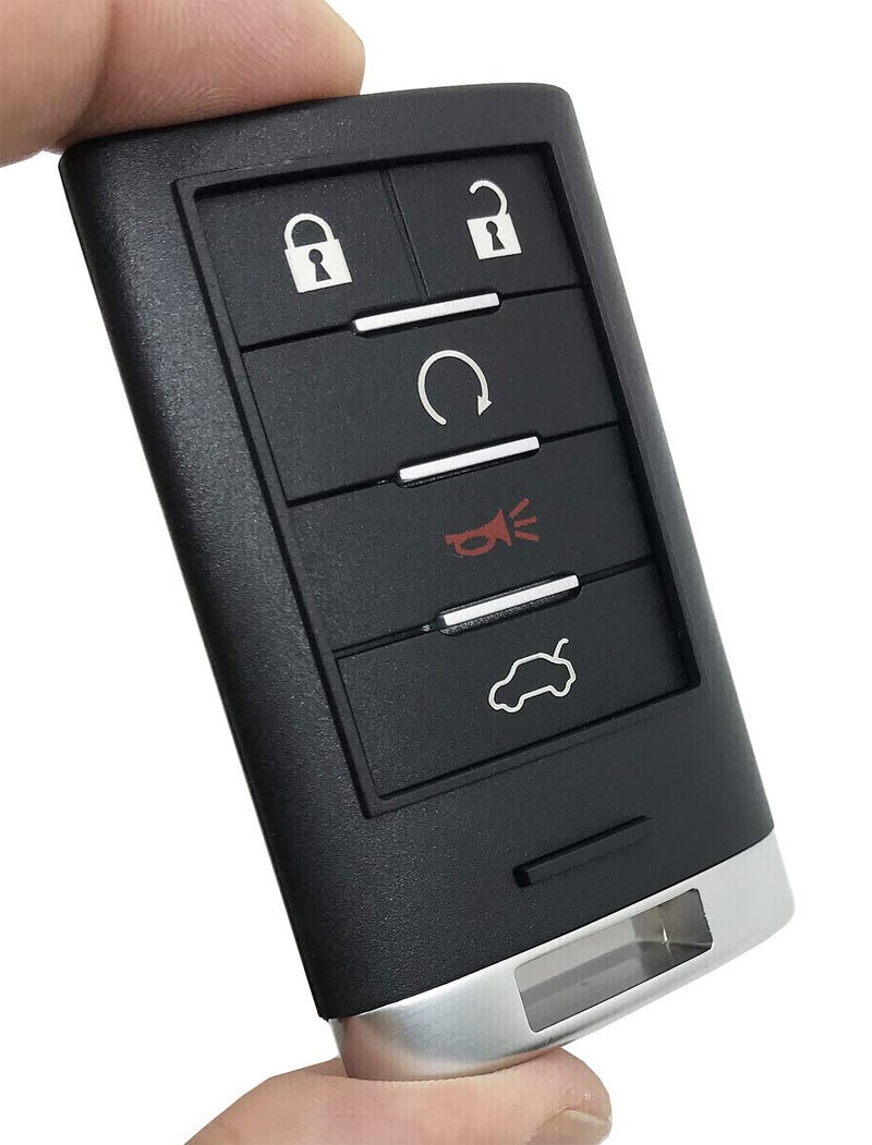vurbemes 5 Buttons Replacement Key Fob Cover Case fit for 2008-2013 Cadillac STS CTS Keyless Entry Smart Remote Key Fob Shell - Image 2