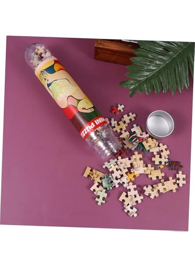 Toyvian 150 Pieces Set Mini Adults Jigsaw Educational Puzzle aldult Adult Puzzle Paper Puzzle Puzzle Stress Test Tube - Image 4