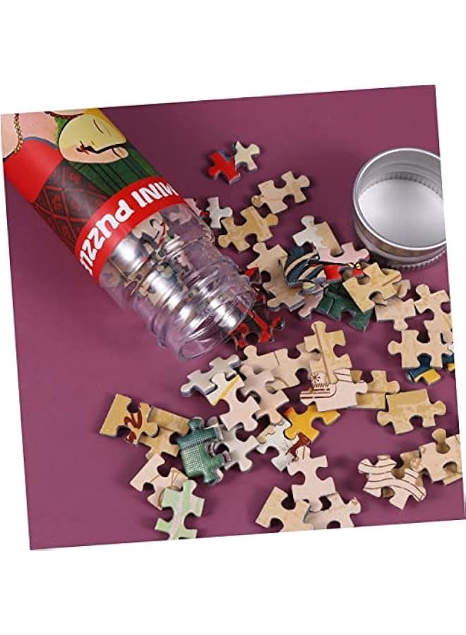 Toyvian 150 Pieces Set Mini Adults Jigsaw Educational Puzzle aldult Adult Puzzle Paper Puzzle Puzzle Stress Test Tube - Image 5