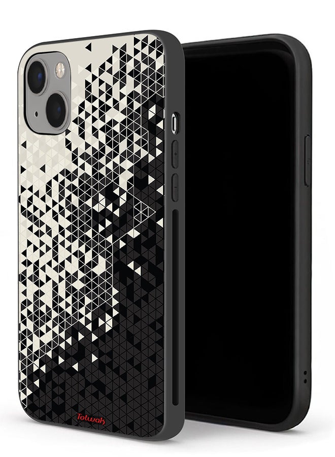 Tolwak Apple iPhone 13 mini Protective Case Pattern Digital Art Triangle - Image 1