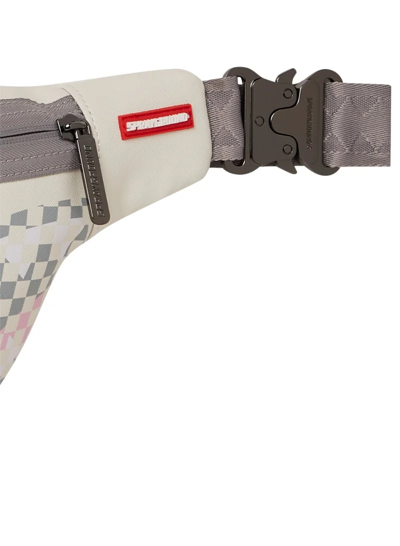 SPRAYGROUND CREAM CHECK SHARK CENTRAL CROSSBODY