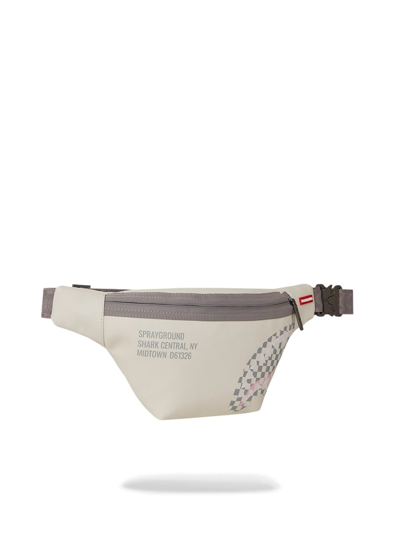 SPRAYGROUND CREAM CHECK SHARK CENTRAL CROSSBODY - Image 1