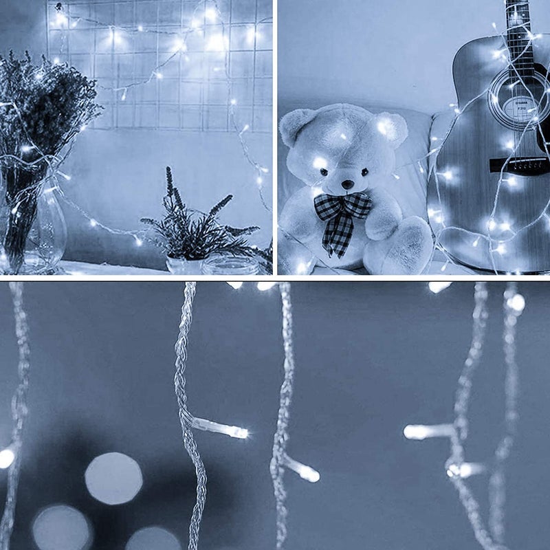 Gesto 20 Meter Led Serial String Lights – AC Plug Waterproof Copper Wire White Fairy Light for Home Decoration,Christmas,Garden,Patio, Deepawali & Diwali Decoration Lights for Balcony Outdoor- White - Image 2