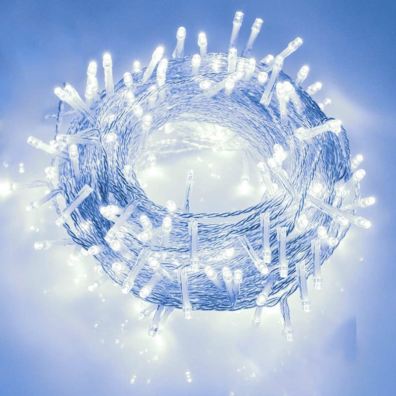 Gesto 20 Meter Led Serial String Lights – AC Plug Waterproof Copper Wire White Fairy Light for Home Decoration,Christmas,Garden,Patio, Deepawali & Diwali Decoration Lights for Balcony Outdoor- White - Image 1