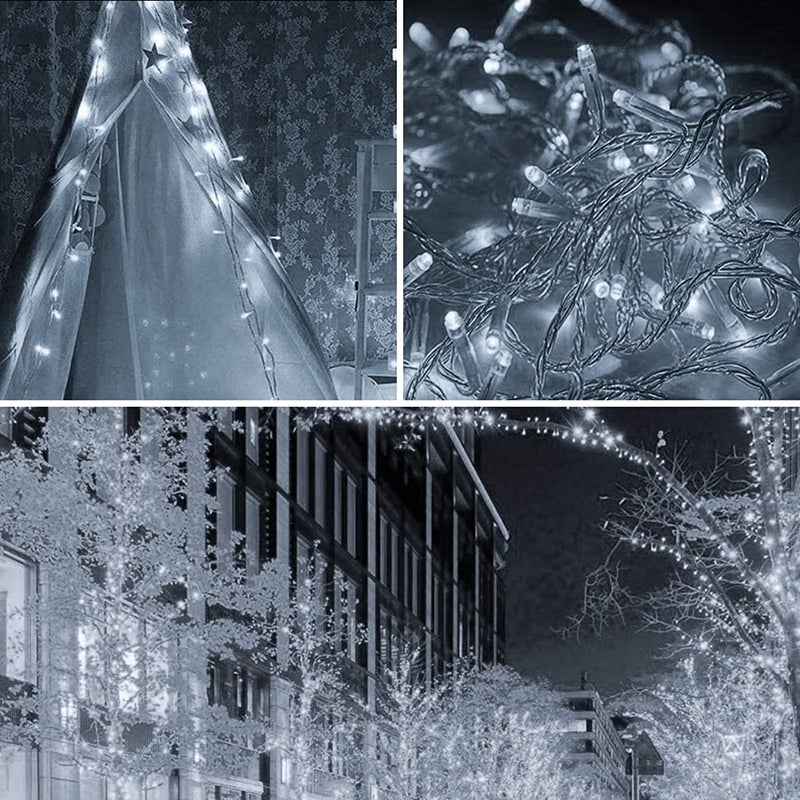 Gesto 20 Meter Led Serial String Lights – AC Plug Waterproof Copper Wire White Fairy Light for Home Decoration,Christmas,Garden,Patio, Deepawali & Diwali Decoration Lights for Balcony Outdoor- White - Image 3