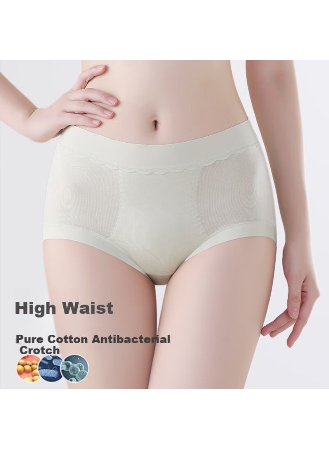 Fentengcare 7a Antibacterial Modal Ice Silk Women's High-end Underwear Women's High-waisted Comfortable Antibacterial Cool Seamless Panties Yr - Image 3