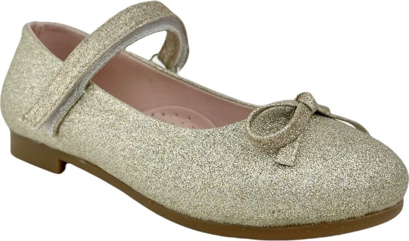 Nubebe -334 Classic Patent Leather Children's Shoes with Tiny Bow  - Image 2