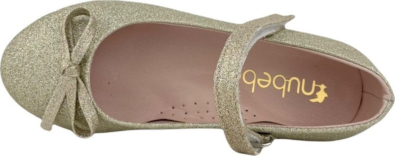 Nubebe -334 Classic Patent Leather Children's Shoes with Tiny Bow  - Image 3