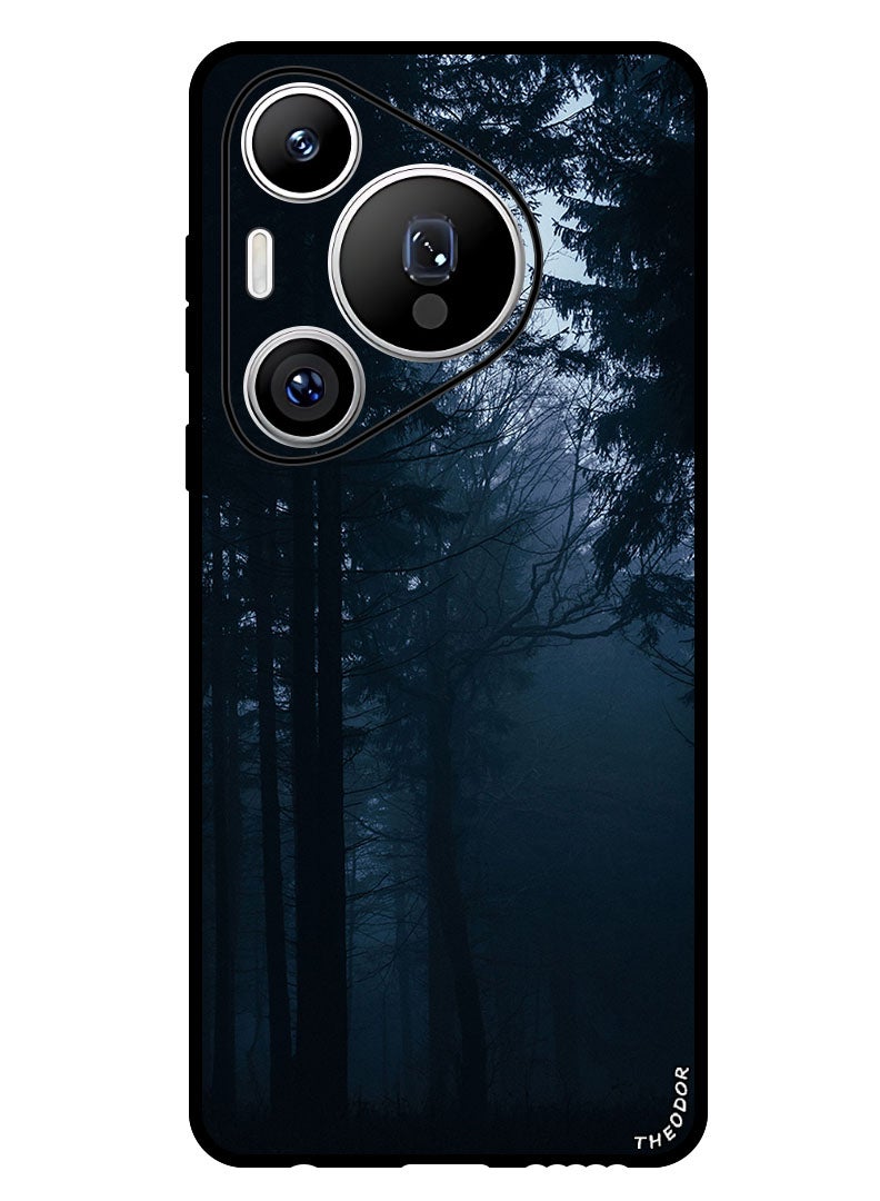 Theodor Protective Case Anti Scratch Shock Proof Bumper Cover For Huawei Pura 70 Pro forest_fog_dark - Image 1