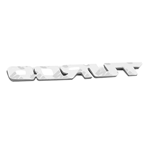 Automaze Self Adhesive Turbo Metal Sticker Logo Badge 3D Emblem Car Sticker, 12.8 X 1.8cm (Chrome) - Image 2