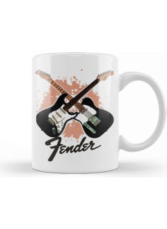 Print Shop Fender Guitar 01 Mug Porcelain