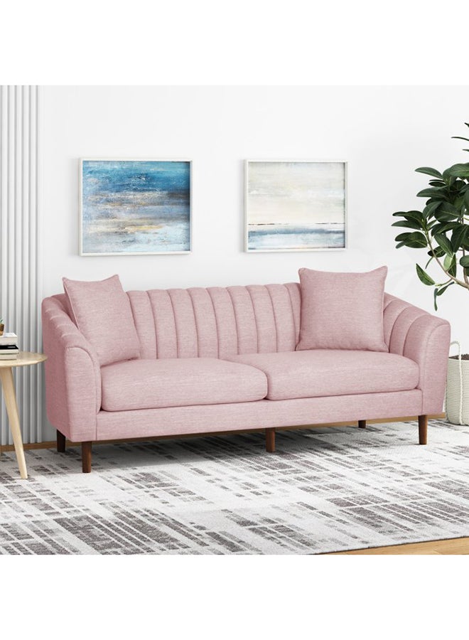 A to Z Furniture Natasha Contemporary Sofa Loveseat in Pink Color Contemporary Sofa Loveseat