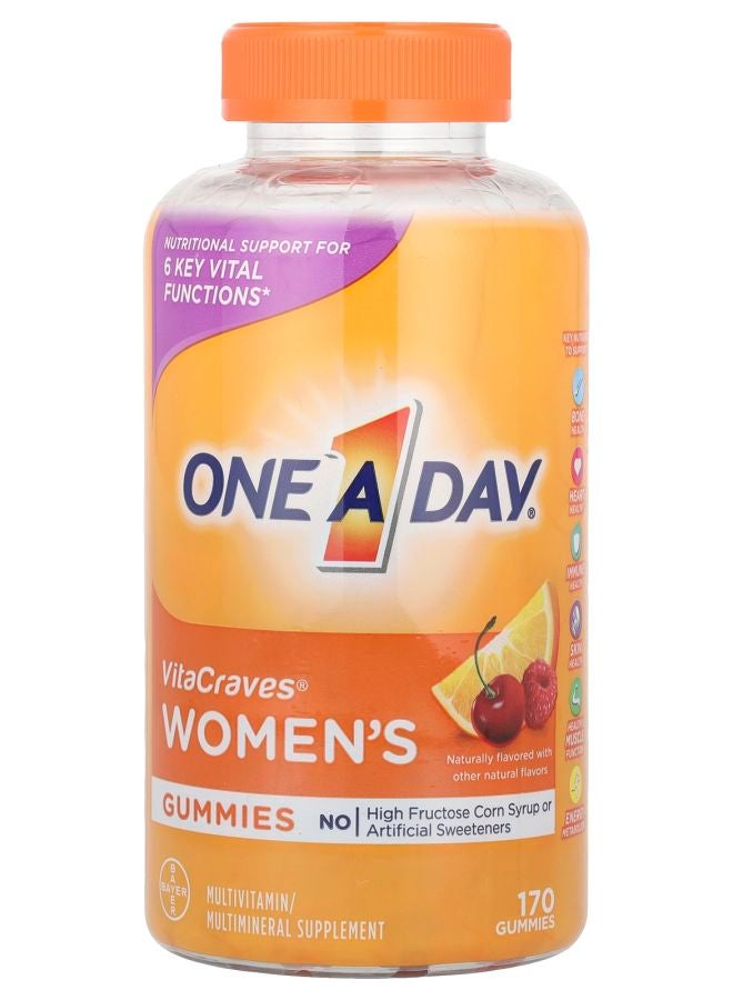 ONE A DAY مكمل فيتامينات ومعادن متعدد للنساء فيتا كرايفز 170 جيمي