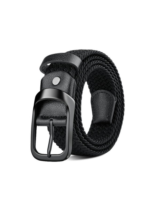 Jevi Men's Elastic Woven No-drill Belt, Trendy Elastic Waistband For Men And Women, Canvas Belt For Military Training, Trouser Belt, Qixi Gift - Image 1