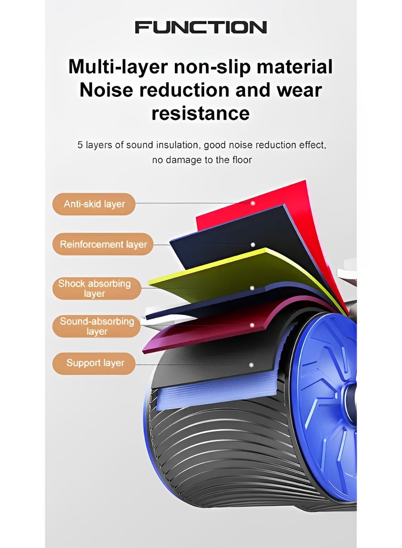 REOCLE Elbow Support Automatic Rebound Abdominal Wheel Ab Roller for Abdominal Exercise Machine Abs Workout Equipment Body Core Strengthening Trainer Fitness Belly Training - Image 4