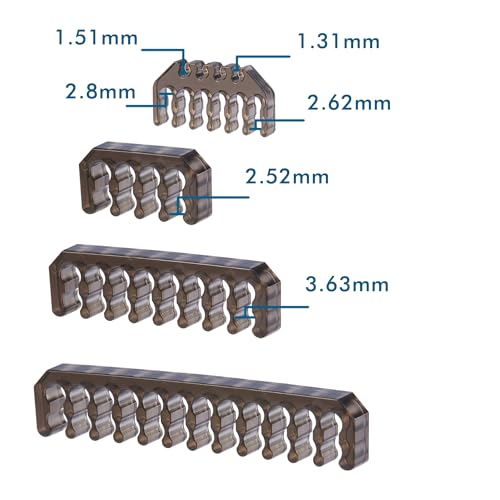 Formulamod 12VHPWR Comb Kit, 20 Pieces Set PSU Cable Extension Comb Kit 24pin ATX /4+4pin EPS /12+4pin (Transparent Black) - Image 5