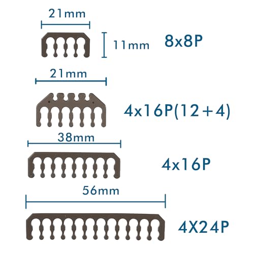 Formulamod 12VHPWR Comb Kit, 20 Pieces Set PSU Cable Extension Comb Kit 24pin ATX /4+4pin EPS /12+4pin (Transparent Black) - Image 2