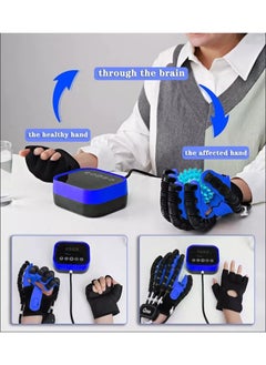 HaLunhi Robotic Gloves for Finger Rehabilitation for Stroke and Hemiplegia Patients, Hand Dysfunction Patient Training Device Stroke Hemiplegia Finger Orthosis for Long-Term Pain Relief and Posture Correction  - Image 4