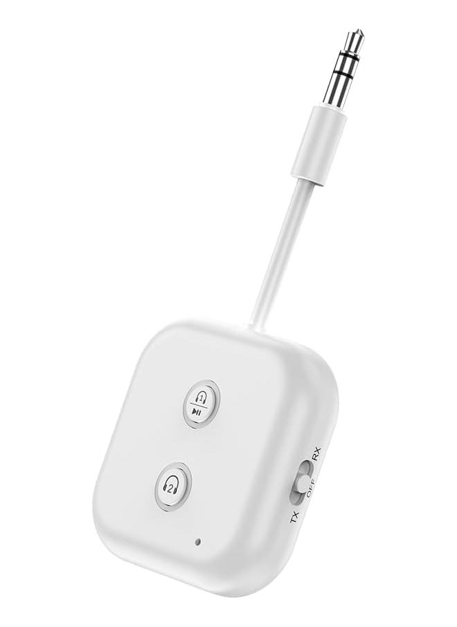 erorex - Premium Airplane Bluetooth 5.3 Adapter Supports 2 Airpods Or Headphones With Aptx Low Latency 3.5Mm Aux Wireless Audio Transmitter For In Flight Travel Tv Gym Tablets - Image 1