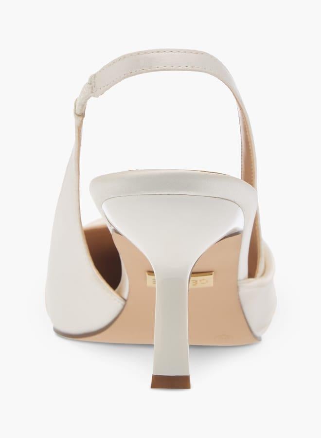 سيليست حذاء نسائي بكعب صغير مزين بحزام خلفي - Image 5