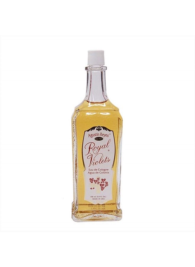 Royal Violets By Agustin Reyes 5 Oz Agua De Colonia Eau De Cologne Glass Bottle - Image 4