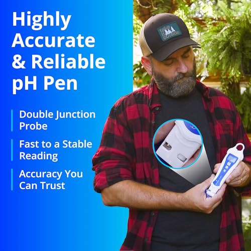 bluelab pH Pen - ± 0.1 pH Accurate, Durable Double Junction Probe, Waterproof & Floats, Auto Temperature Compensation, Easy Calibration - Made in NZ - Image 2
