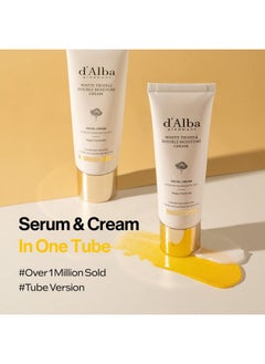 d'alba Piedmont d'alba Piedmont White Truffle Double Moisture Cream, 2-in-1 Face Moisturizer, Vegan Skincare, Vegan Collegen, Skin Firming and Tightening, Dual Formula in ONE tube, Korean Skin Care (2.02 oz)  - Image 2
