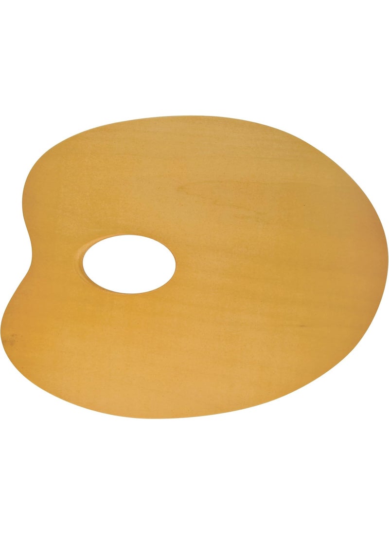 Alvin Heritage Arts Beechwood Oval Palette Wooden Painting Tool with Thumb Hole 9 x 7 Inches  Small 