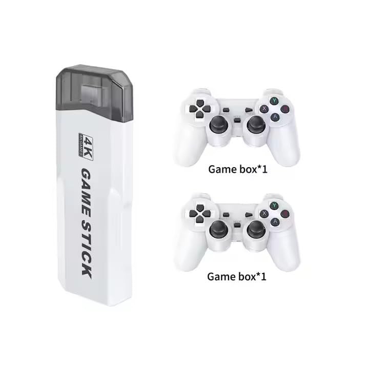 Derovan M2 Wireless Retro TV Game Console Stick – Dual Gamepads, 10,000+ Classic Games, HDMI Plug‑and‑Play - Image 3