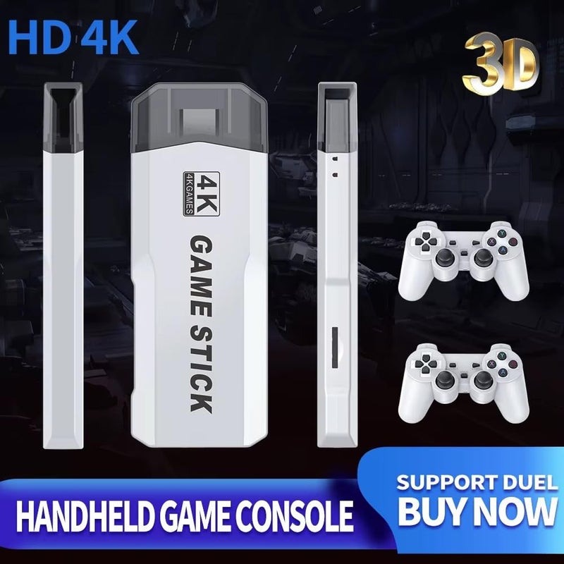 Derovan M2 Wireless Retro TV Game Console Stick – Dual Gamepads, 10,000+ Classic Games, HDMI Plug‑and‑Play - Image 5