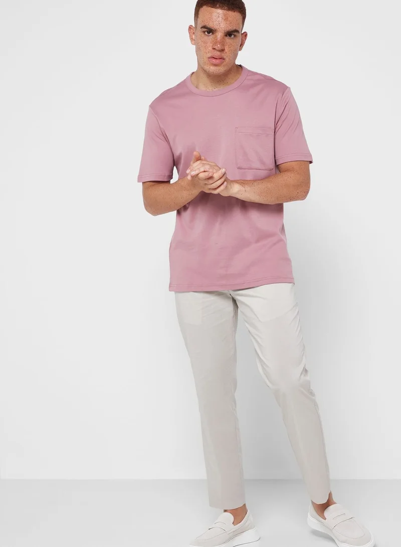 Mango Man  Essential Front Pocket T-Shirt for Men | Best Price UAE