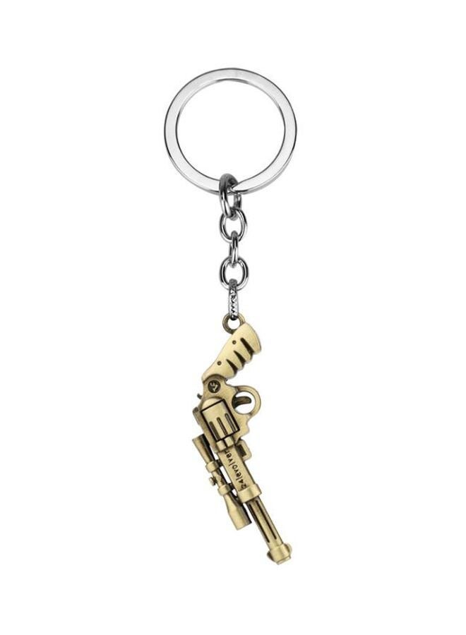 NIBEMINENT Crossfire Gun Shaped Keychain Bronze