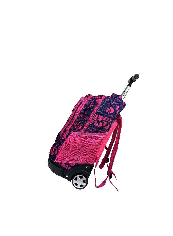 نوزكي حقيبة مدرسية ترولي نوزكي للطلاب - مقاس 16 بوصة - حقيبة متعددة الوظائف بعجلات - مناسبة للأولاد والبنات - Image 5