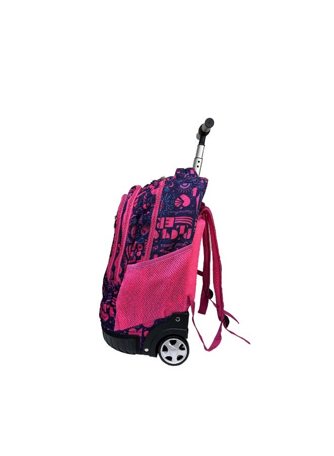 نوزكي حقيبة مدرسية ترولي نوزكي للطلاب - مقاس 16 بوصة - حقيبة متعددة الوظائف بعجلات - مناسبة للأولاد والبنات - Image 2