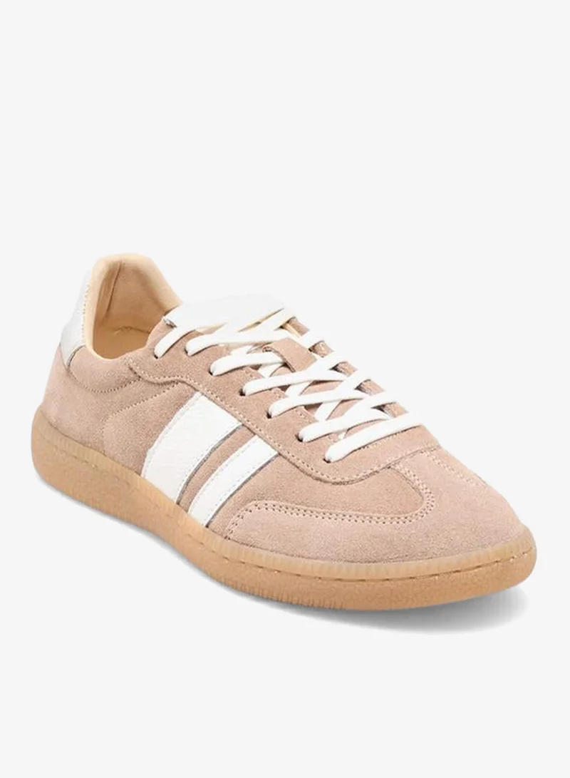 DUCHINI Women Lace-Up Leather Ankle Sneakers