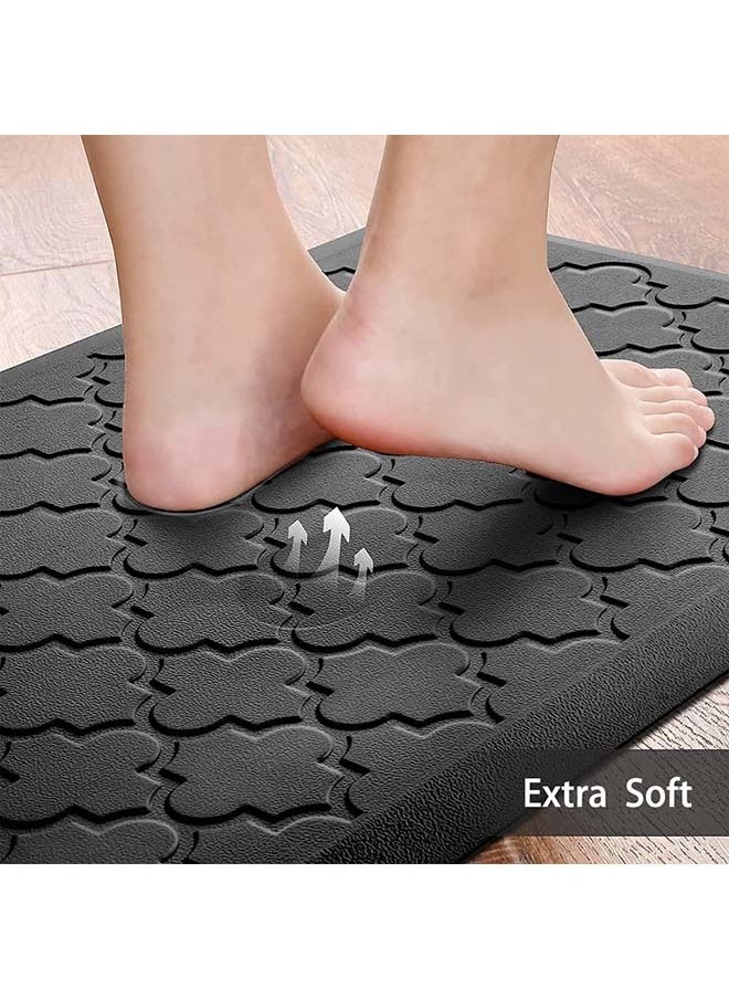 2PCS Kitchen Floor Mats, Kitchen mats for Floor Waterproof, Cushioned Anti-Fatigue Floor Mat,Standing Mat for Kitchen, Floor,Office, Sink, Laundry,44x75cm+44x120cm (Black) - pzsku/ZFCC34C1FF0EFCC3153F3Z/45/_/1710223452/601a60c1-eca8-4ba0-9106-91d2880fd416